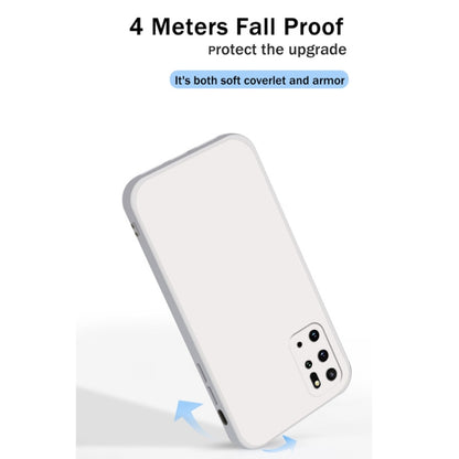 For Samsung Galaxy S20+ Solid Color Imitation Liquid Silicone Straight Edge Dropproof Full Coverage Protective Case(White) by buy2fix