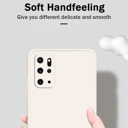 For Samsung Galaxy S20+ Solid Color Imitation Liquid Silicone Straight Edge Dropproof Full Coverage Protective Case(Black) by buy2fix