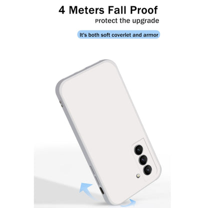 For Samsung Galaxy S21+ 5G Solid Color Imitation Liquid Silicone Straight Edge Dropproof Full Coverage Protective Case(Sky Blue) - Galaxy S21+ 5G Cases by buy2fix | Online Shopping UK | buy2fix