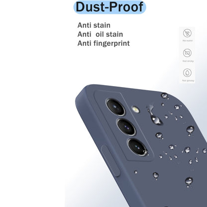 For Samsung Galaxy S21+ 5G Solid Color Imitation Liquid Silicone Straight Edge Dropproof Full Coverage Protective Case(Sky Blue) - Galaxy S21+ 5G Cases by buy2fix | Online Shopping UK | buy2fix