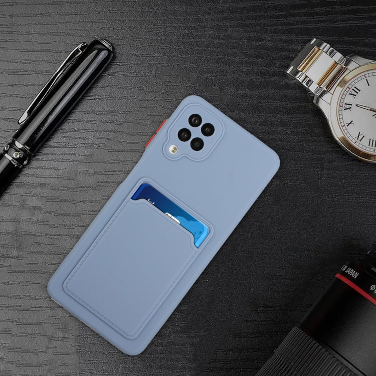 For Samsung Galaxy A12 5G Card Slot Design Shockproof TPU Protective Case(Gray) by buy2fix