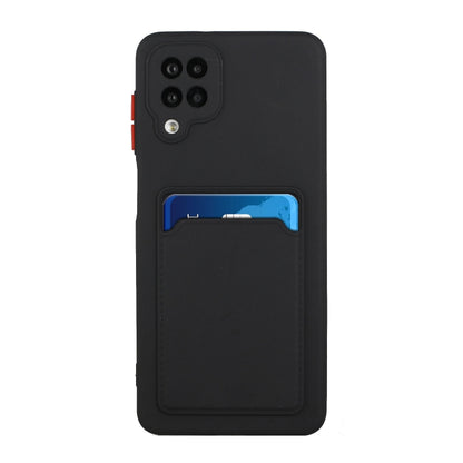For Samsung Galaxy A12 5G Card Slot Design Shockproof TPU Protective Case(Black) - Galaxy Phone Cases by buy2fix | Online Shopping UK | buy2fix
