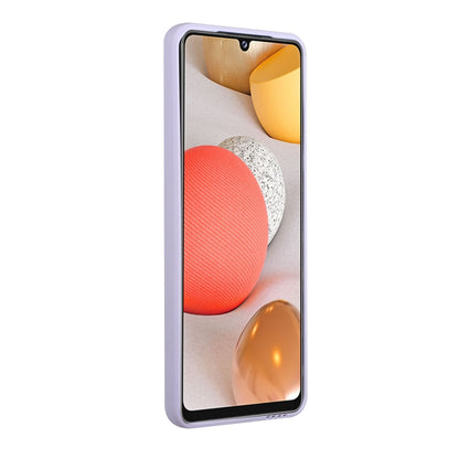 For Samsung Galaxy A12 5G Card Slot Design Shockproof TPU Protective Case(Purple) by buy2fix