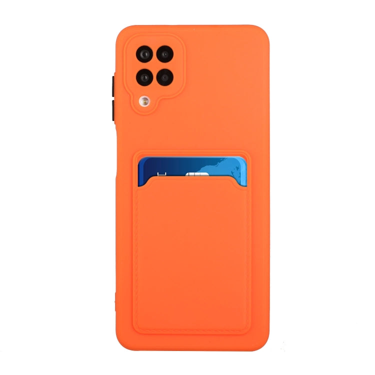 For Samsung Galaxy A12 5G Card Slot Design Shockproof TPU Protective Case(Orange) by buy2fix