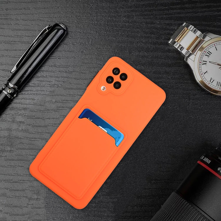 For Samsung Galaxy A12 5G Card Slot Design Shockproof TPU Protective Case(Orange) by buy2fix