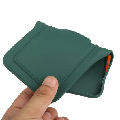 For Samsung Galaxy A32 4G Card Slot Design Shockproof TPU Protective Case(Dark Green) - Galaxy Phone Cases by buy2fix | Online Shopping UK | buy2fix