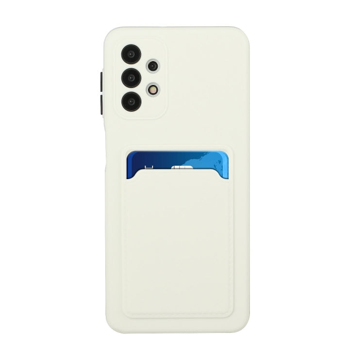 For Samsung Galaxy A32 4G Card Slot Design Shockproof TPU Protective Case(White) by buy2fix