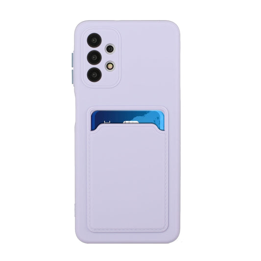 For Samsung Galaxy A32 4G Card Slot Design Shockproof TPU Protective Case(Purple) by buy2fix