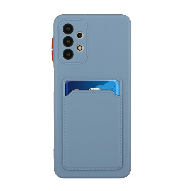 For Samsung Galaxy A52 5G / 4G Card Slot Design Shockproof TPU Protective Case(Gray) - Galaxy Phone Cases by buy2fix | Online Shopping UK | buy2fix