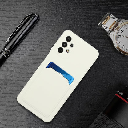 For Samsung Galaxy A52 5G / 4G Card Slot Design Shockproof TPU Protective Case(White) by buy2fix
