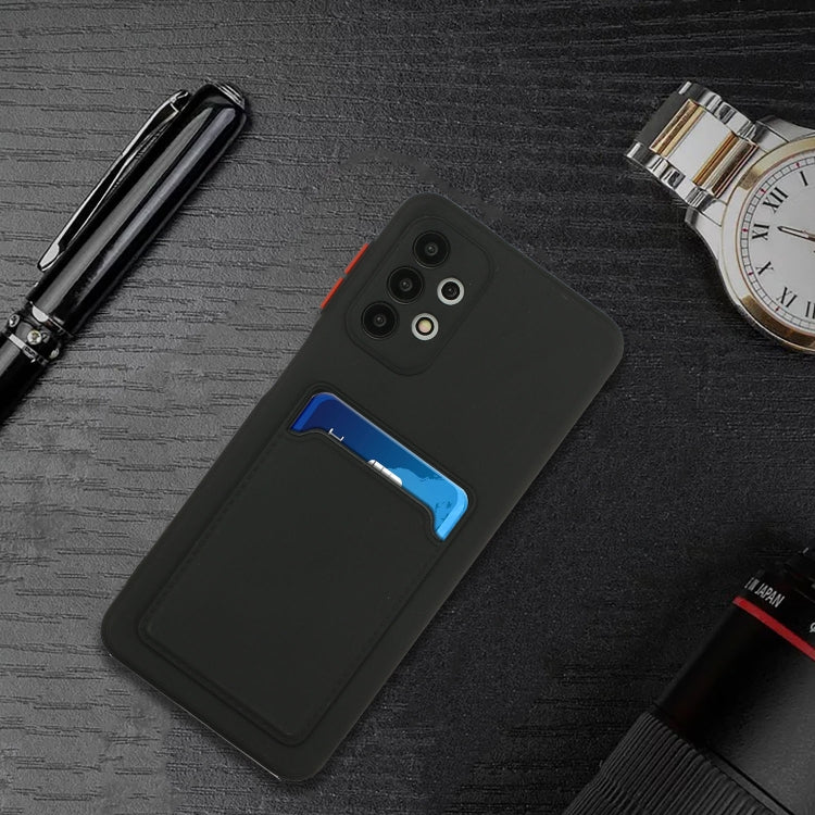 For Samsung Galaxy A52 5G / 4G Card Slot Design Shockproof TPU Protective Case(Black) by buy2fix