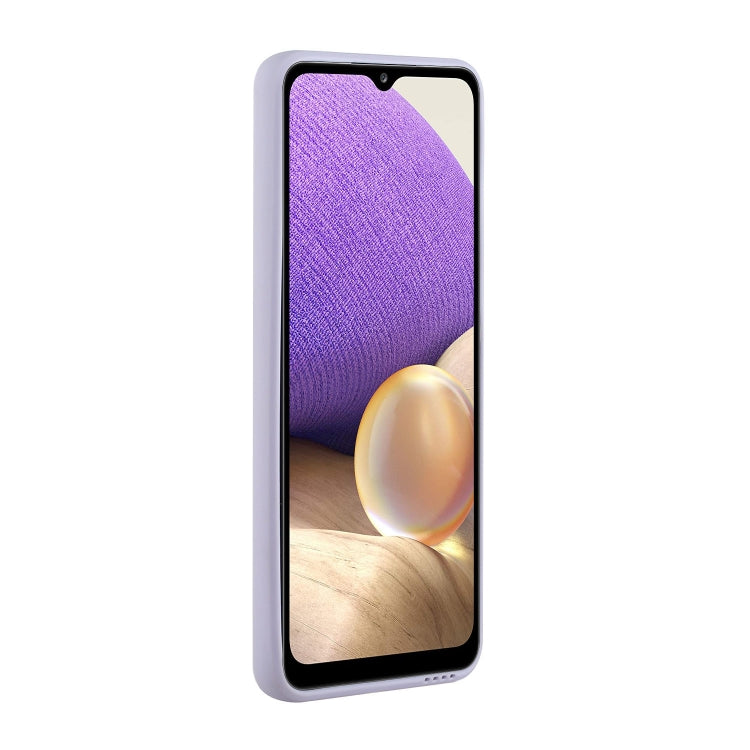 For Samsung Galaxy A52 5G / 4G Card Slot Design Shockproof TPU Protective Case(Purple) by buy2fix