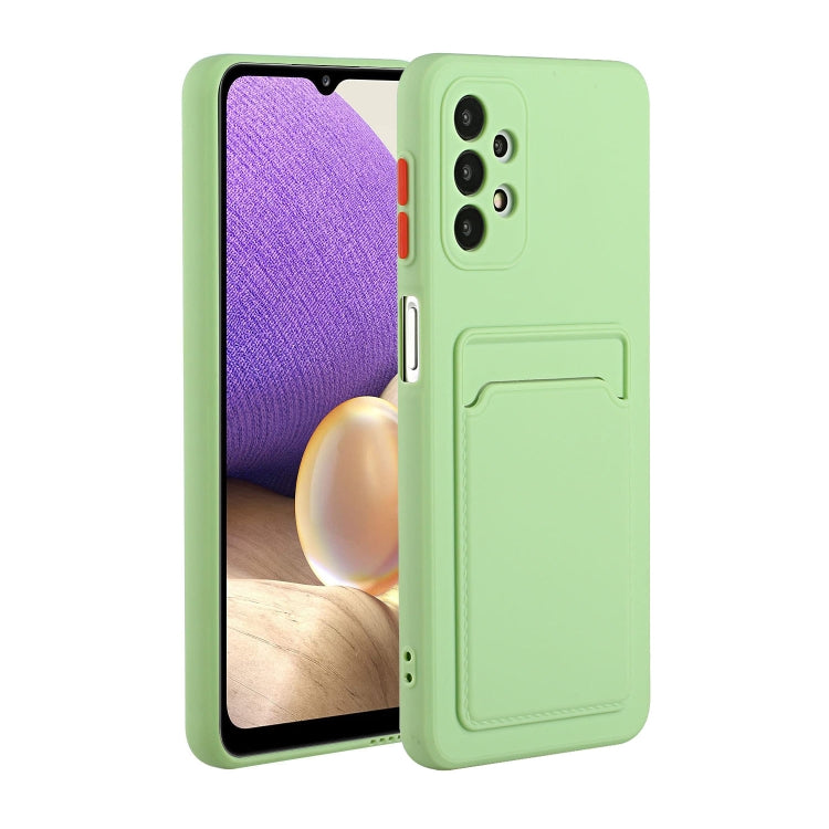 For Samsung Galaxy A72 5G / 4G Card Slot Design Shockproof TPU Protective Case(Green) by buy2fix