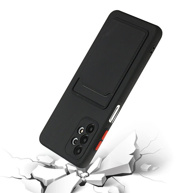 For Samsung Galaxy A72 5G / 4G Card Slot Design Shockproof TPU Protective Case(Black) by buy2fix