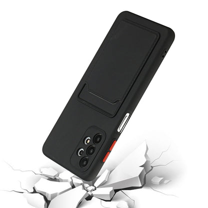 For Samsung Galaxy A72 5G / 4G Card Slot Design Shockproof TPU Protective Case(Black) by buy2fix