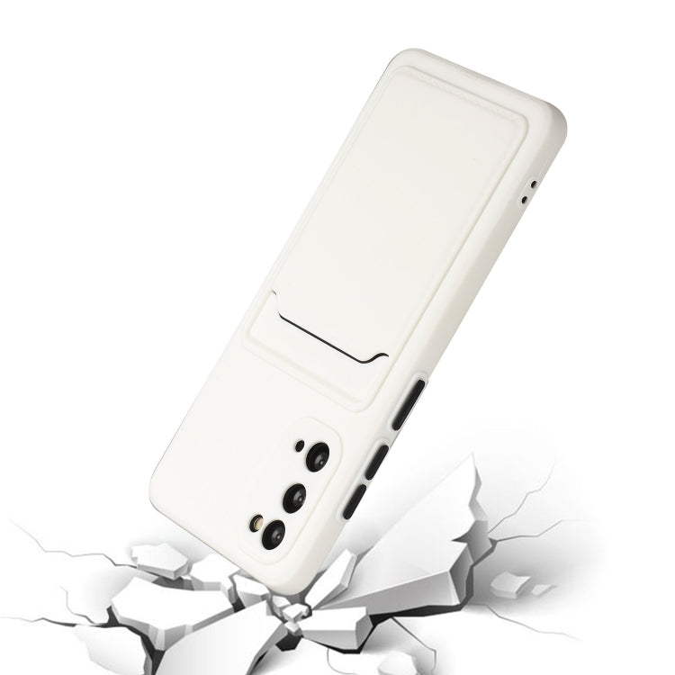 For Samsung Galaxy S20 Card Slot Design Shockproof TPU Protective Case(White) by buy2fix