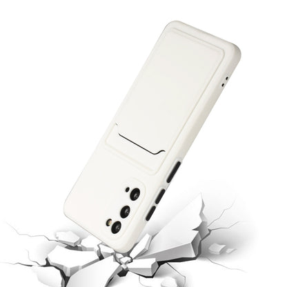 For Samsung Galaxy S20 Card Slot Design Shockproof TPU Protective Case(White) by buy2fix