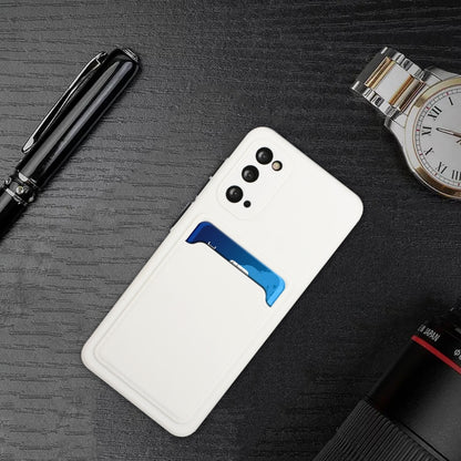 For Samsung Galaxy S20 Card Slot Design Shockproof TPU Protective Case(White) by buy2fix