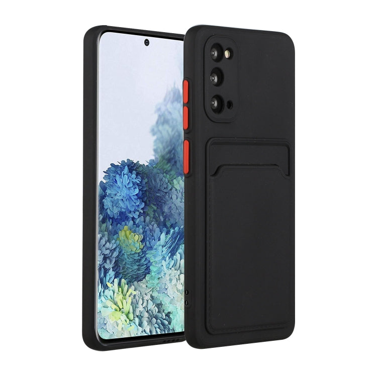 For Samsung Galaxy S20 Card Slot Design Shockproof TPU Protective Case(Black) - Galaxy Phone Cases by buy2fix | Online Shopping UK | buy2fix