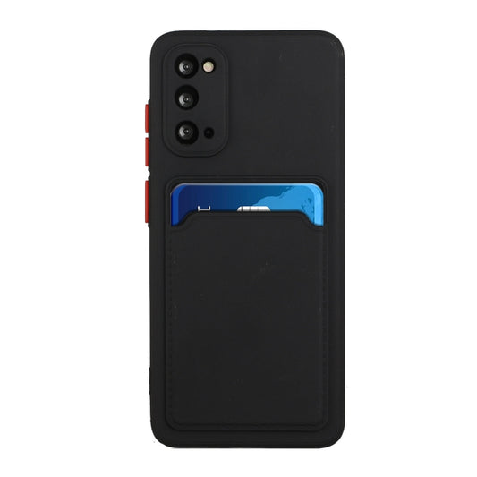 For Samsung Galaxy S20 Card Slot Design Shockproof TPU Protective Case(Black) by buy2fix