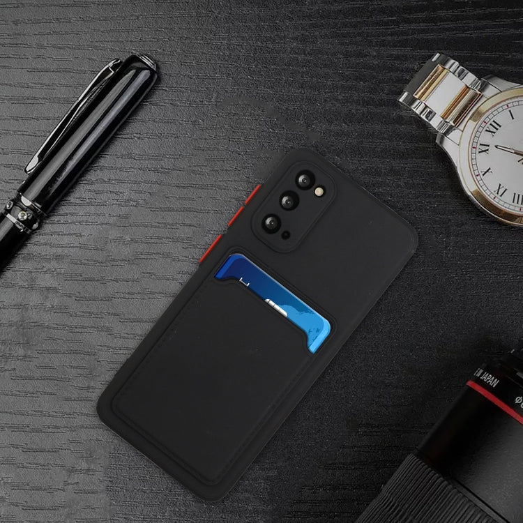 For Samsung Galaxy S20 Card Slot Design Shockproof TPU Protective Case(Black) - Galaxy Phone Cases by buy2fix | Online Shopping UK | buy2fix