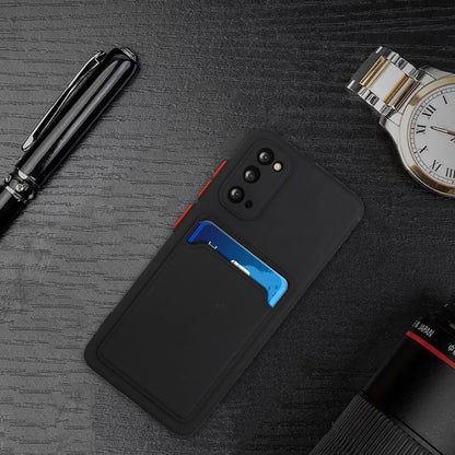 For Samsung Galaxy S20 Card Slot Design Shockproof TPU Protective Case(Black) - Galaxy Phone Cases by buy2fix | Online Shopping UK | buy2fix