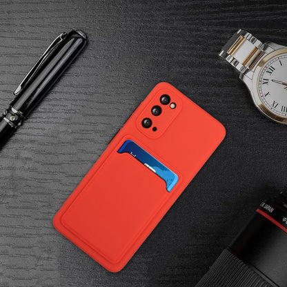 For Samsung Galaxy S20 Card Slot Design Shockproof TPU Protective Case(Red) by buy2fix