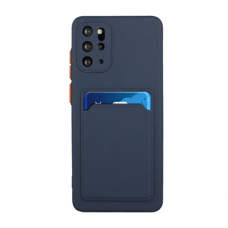 For Samsung Galaxy S20+ Card Slot Design Shockproof TPU Protective Case(Dark Blue) by buy2fix
