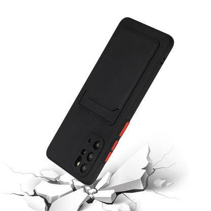 For Samsung Galaxy S20+ Card Slot Design Shockproof TPU Protective Case(Black) by buy2fix