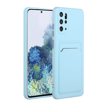 For Samsung Galaxy S20+ Card Slot Design Shockproof TPU Protective Case(Sky Blue) by buy2fix