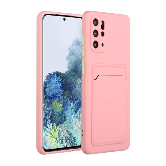 For Samsung Galaxy S20+ Card Slot Design Shockproof TPU Protective Case(Pink) by buy2fix