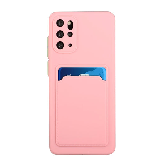 For Samsung Galaxy S20+ Card Slot Design Shockproof TPU Protective Case(Pink) by buy2fix