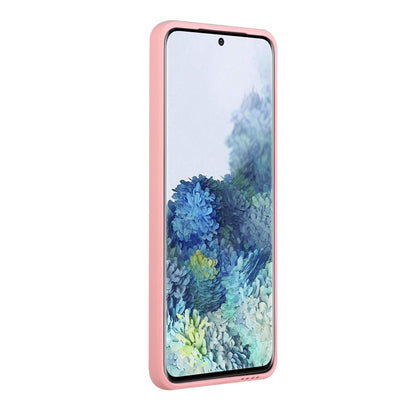 For Samsung Galaxy S20+ Card Slot Design Shockproof TPU Protective Case(Pink) by buy2fix