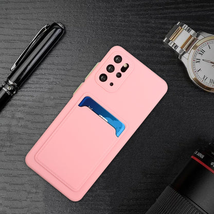 For Samsung Galaxy S20+ Card Slot Design Shockproof TPU Protective Case(Pink) by buy2fix