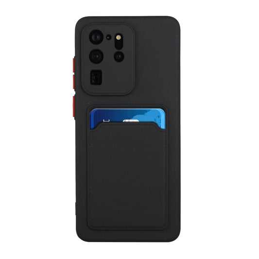 For Samsung Galaxy S20 Ultra Card Slot Design Shockproof TPU Protective Case(Black) by buy2fix