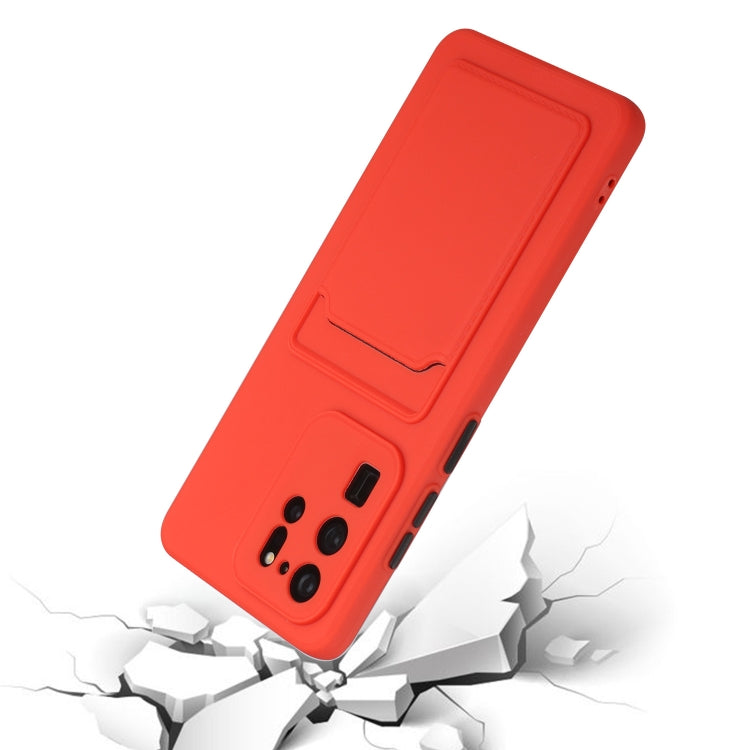 For Samsung Galaxy S20 Ultra Card Slot Design Shockproof TPU Protective Case(Red) by buy2fix