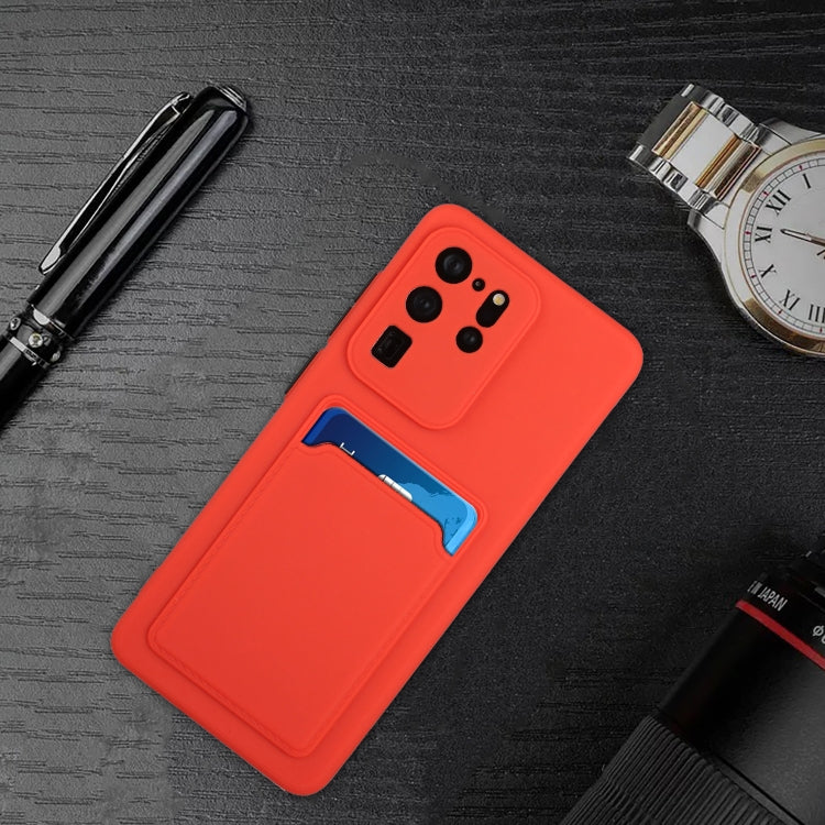 For Samsung Galaxy S20 Ultra Card Slot Design Shockproof TPU Protective Case(Red) by buy2fix