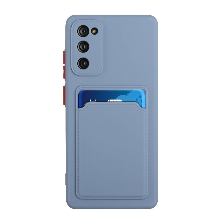For Samsung Galaxy S20 FE Card Slot Design Shockproof TPU Protective Case(Gray) by buy2fix