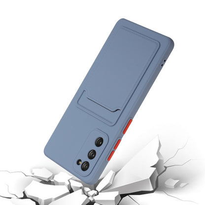 For Samsung Galaxy S20 FE Card Slot Design Shockproof TPU Protective Case(Gray) by buy2fix