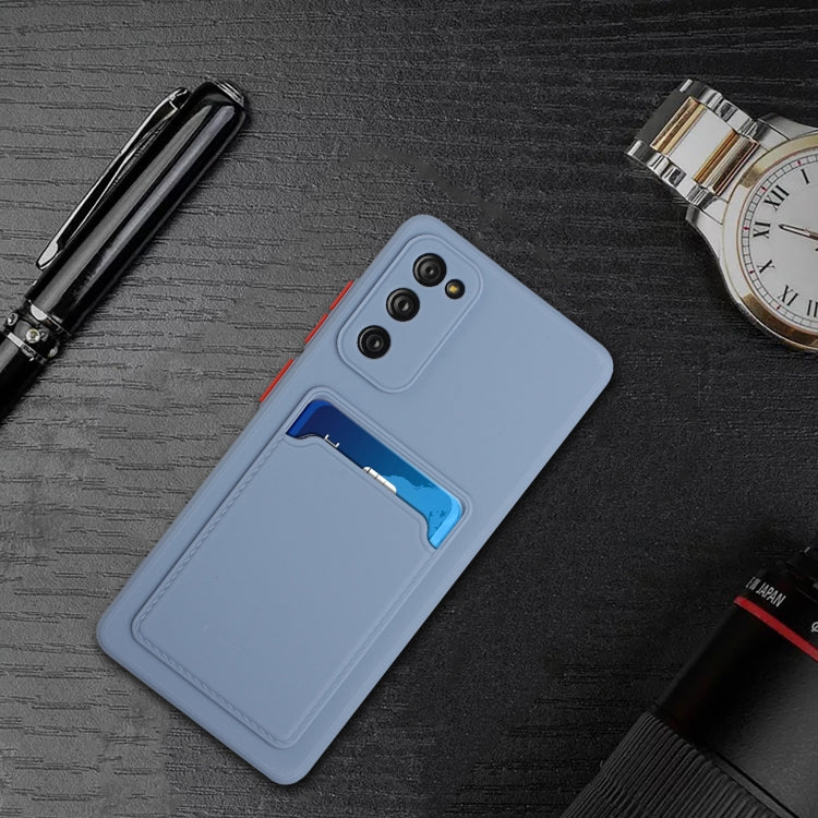 For Samsung Galaxy S20 FE Card Slot Design Shockproof TPU Protective Case(Gray) by buy2fix