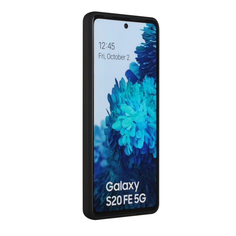 For Samsung Galaxy S20 FE Card Slot Design Shockproof TPU Protective Case(Black) by buy2fix