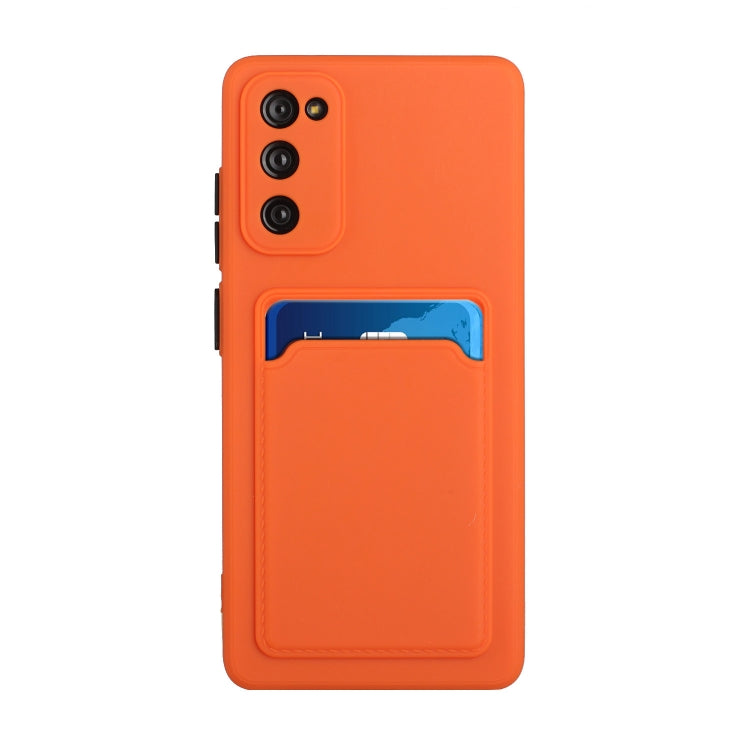 For Samsung Galaxy S20 FE Card Slot Design Shockproof TPU Protective Case(Orange) by buy2fix