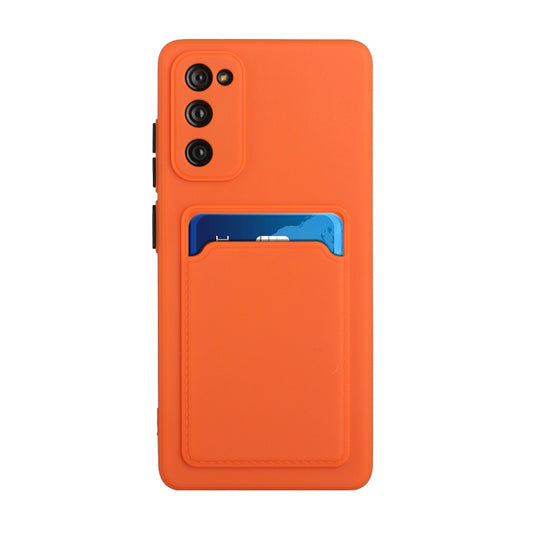 For Samsung Galaxy S20 FE Card Slot Design Shockproof TPU Protective Case(Orange) by buy2fix