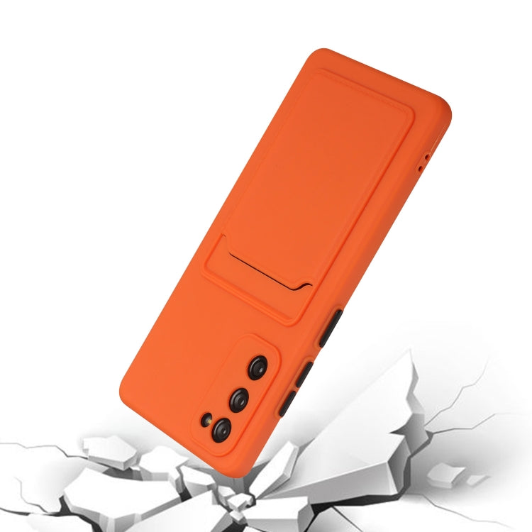 For Samsung Galaxy S20 FE Card Slot Design Shockproof TPU Protective Case(Orange) by buy2fix