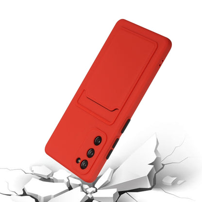 For Samsung Galaxy S20 FE Card Slot Design Shockproof TPU Protective Case(Red) by buy2fix