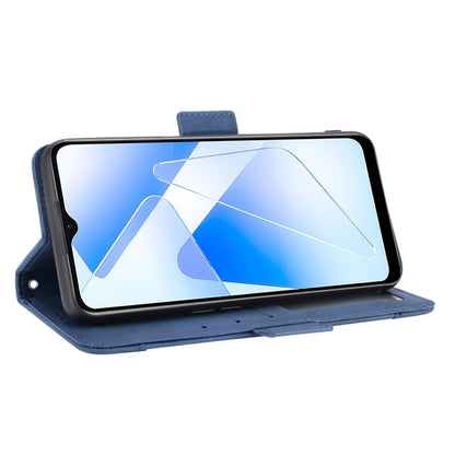 For OPPO A55 5G / A53s 5G Skin Feel Calf Pattern Horizontal Flip Leather Case with Holder & Card Slots & Photo Frame(Blue) by buy2fix