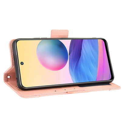 For Xiaomi Redmi Note 10 5G Skin Feel Calf Pattern Horizontal Flip Leather Case with Holder & Card Slots & Photo Frame(Pink) - Xiaomi Cases by buy2fix | Online Shopping UK | buy2fix