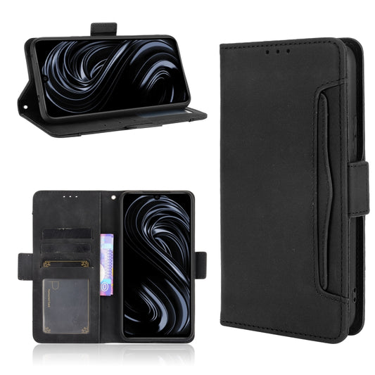 For Rakuten BIG S Skin Feel Calf Pattern Horizontal Flip Leather Case with Holder & Card Slots & Photo Frame(Black) - More Brand by buy2fix | Online Shopping UK | buy2fix