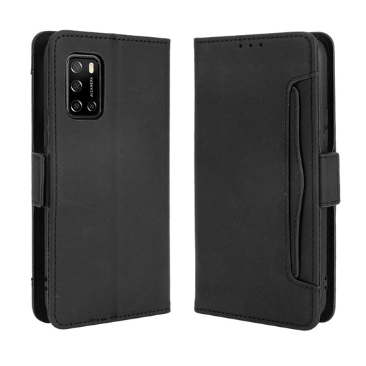 For Rakuten BIG S Skin Feel Calf Pattern Horizontal Flip Leather Case with Holder & Card Slots & Photo Frame(Black) - More Brand by buy2fix | Online Shopping UK | buy2fix