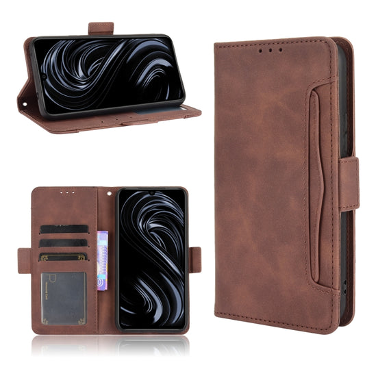 For Rakuten BIG S Skin Feel Calf Pattern Horizontal Flip Leather Case with Holder & Card Slots & Photo Frame(Brown) - More Brand by buy2fix | Online Shopping UK | buy2fix